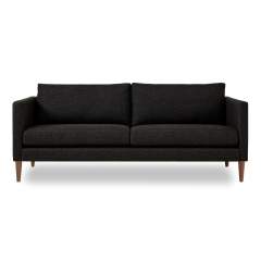 Finsoffat Tuohi 3-istuttava sohva, Das 55 Black, Jalka Pähkinä