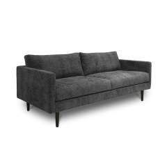 Slim 3-istuttava sohva, Renegade 66 Graphite