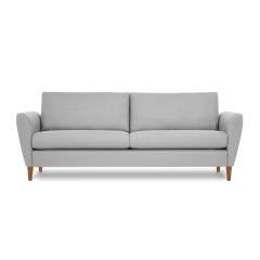 Finsoffat Kuura 3-istuttava sohva, Stark 606 Vaalean harmaa, Pähkinä